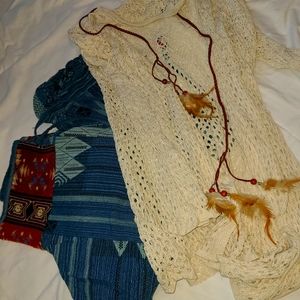Cardigan and Harem pants